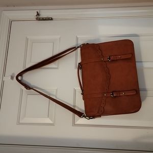 Ecosusi briefcase vegan leather messager laptop bag